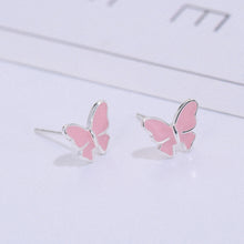 Noteful Love™ Butterfly Stud Earrings – 925 Sterling Silver Korean Style