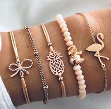 Noteful Love™ Stackable Beaded Bracelet Set – Heart & Floral Design