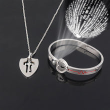Noteful Love™ Couple Love Lock Bracelet & Key Set – Titanium Steel Matching Jewelry