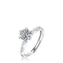 Noteful Love™ Moissanite Promise Ring – Silver Love & Commitment Ring