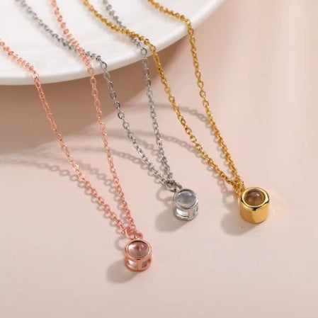 Noteful Love™ Projection Photo Necklace – Custom Hidden Picture Pendant