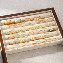 Noteful Love™ 30-Piece Stackable Ring Set – Vintage Heart & Wave Styles