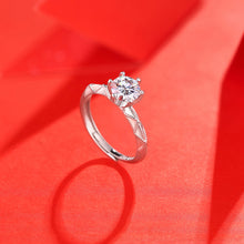 Noteful Love™ Moissanite Promise Ring – Silver Love & Commitment Ring