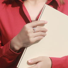 Noteful Love™ Moissanite Promise Ring – Silver Love & Commitment Ring